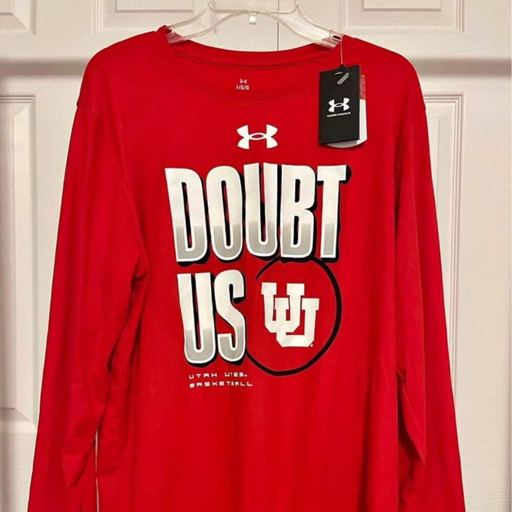 NWT size large Under Armour Utah Utes Doubt Us Long Sleeve T-Shirt